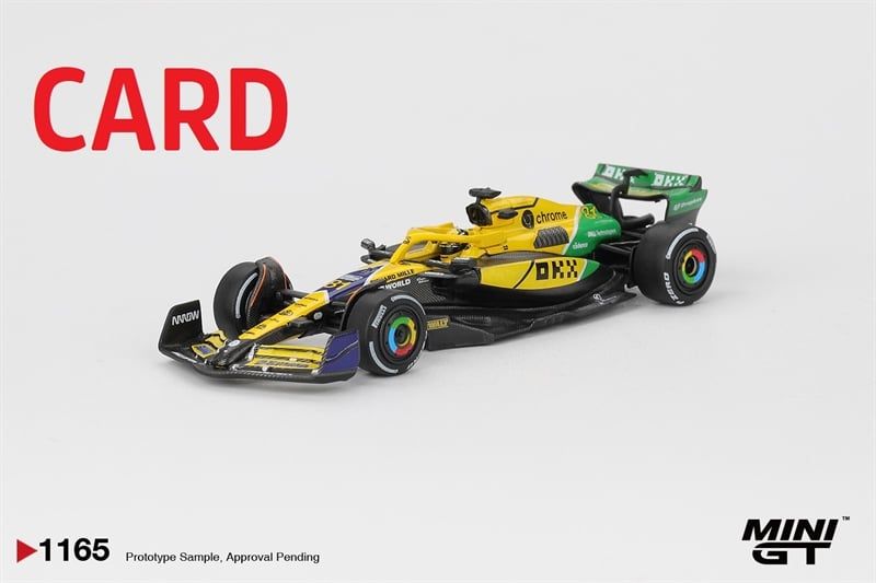  Mô hình xe McLaren MCL38 #81 Oscar Piastri 2024 F1 2024 Monaco GP 2nd Place card tỉ lệ 1:64 MiniGT MGT01165 NO CHASE CAR 
