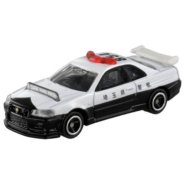  Mô hình xe No.1 Nissan Skyline GT-R (BNR34) Police Car tỉ lệ 1:62 Tomica 174868 