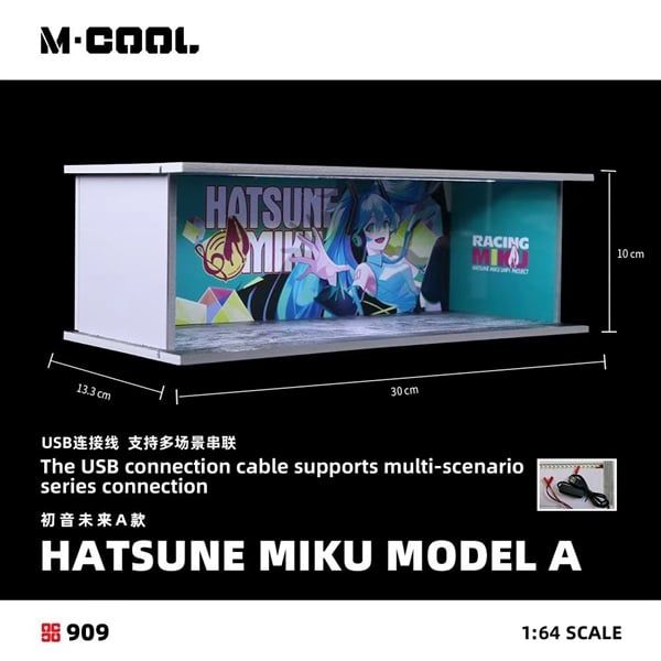  Hộp trưng bày mô phỏng garage/showrrom Hatsune Miku A có đèn led tỉ lệ 1:64 M · COOL MC914909 