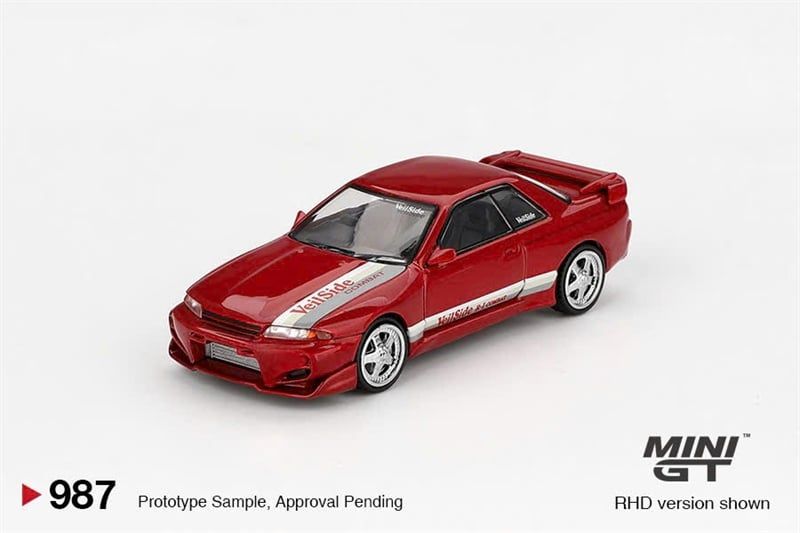  [Hàng Loose] Mô hình xe Nissan Skyline GT-R (R32) VeilSide Combat C-I Gem Red tỉ lệ 1:64 MiniGT MGT00987 