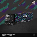  Mô hình xe đầu kéo Scania kèm trailer container HKS tỉ lệ 1:64 Time Micro TM644014 
