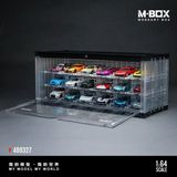  Hộp trưng bày container Cảnh giá đỗ xe 3D trong suốt kích thước 33.4cm x 14.5cm x 7.8cm tỉ lệ 1:64 MoreArt Box M-BOX MB400327 