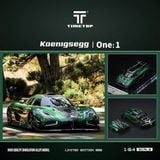  Mô hình xe ô tô Koenigsegg One:1 Green mở được nắp máy tỉ lệ 1:64 Timetop TT644813 