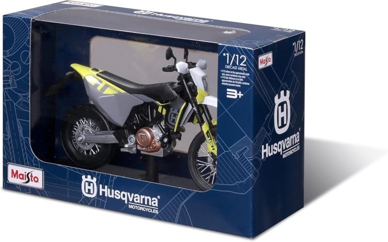  Mô hình xe mô tô cào cào SE MC Husqvarna tỉ lệ 1:12 Maisto MT12027 
