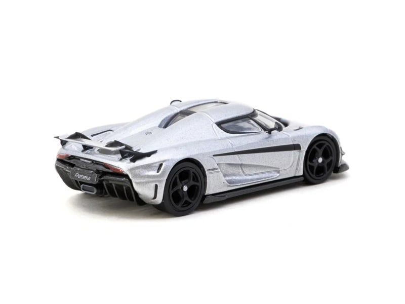 Mô hình xe Koenigsegg Regera Silver Metallic/Blue tỉ lệ 1:64 Tarmac Works T64G-TL017-SL 