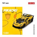  Mô hình xe Lamborghini GTEVO Pikachu Painted Die-Cast Car Model tỉ lệ 1:64 Cool car CC643833 
