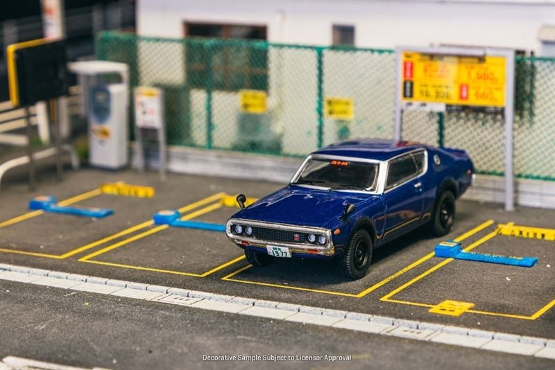  Mô hình xe Nissan Skyline 2000GT-R KPGC110 Blue Metallic tỉ lệ 1:64 Tarmac Works JC64-010-BL 