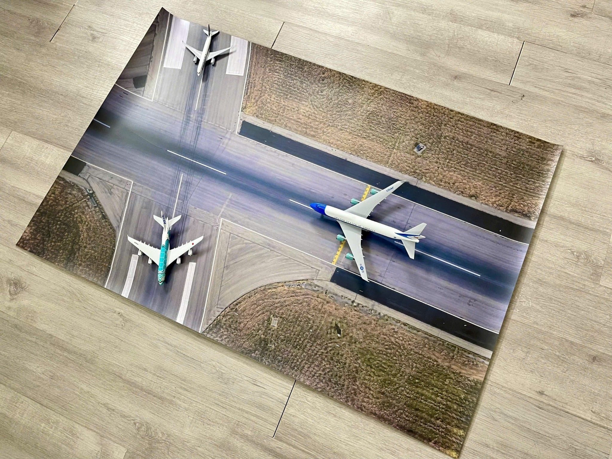  Phụ kiện trưng bày đường băng chất liệu in pp 80x120cm cán mờ chống nước bụi bẩn dành cho máy bay mô hình nhiều tỉ lệ DR051 