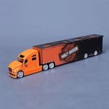  Mô hình xe container Harley Davidson orange Delivery Truck - Design Custom Haulers 35x4.5x6.5cm tỉ lệ 1:64 Maisto 11516 