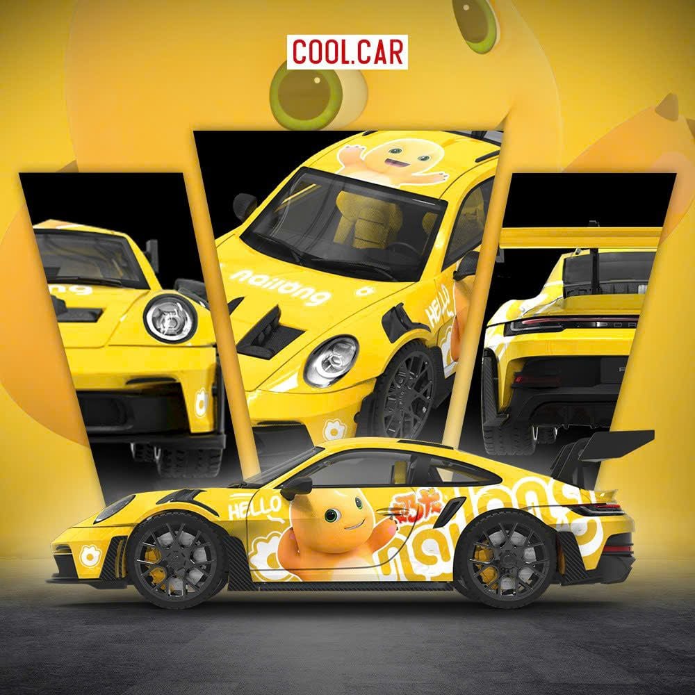  Mô hình xe Porsche 992 GT3 RS custom Milk Dragon Nailong limited 500pcs tỉ lệ 1:64 Cool carCC644642 