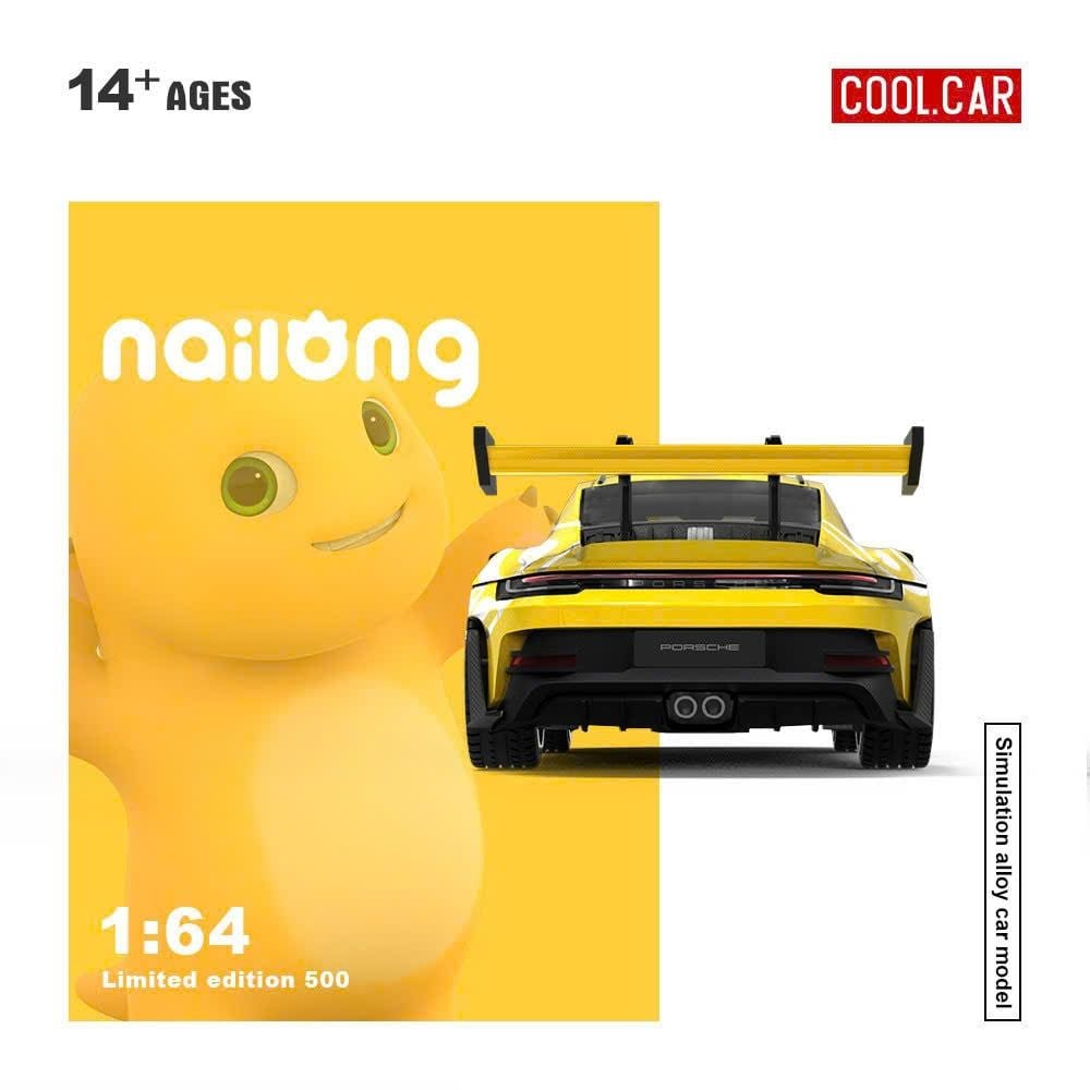  Mô hình xe Porsche 992 GT3 RS custom Milk Dragon Nailong limited 500pcs tỉ lệ 1:64 Cool carCC644642 