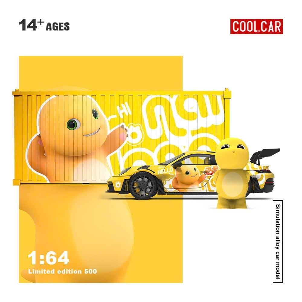  Mô hình xe Porsche 992 GT3 RS custom Milk Dragon Nailong limited 500pcs tỉ lệ 1:64 Cool carCC644642 