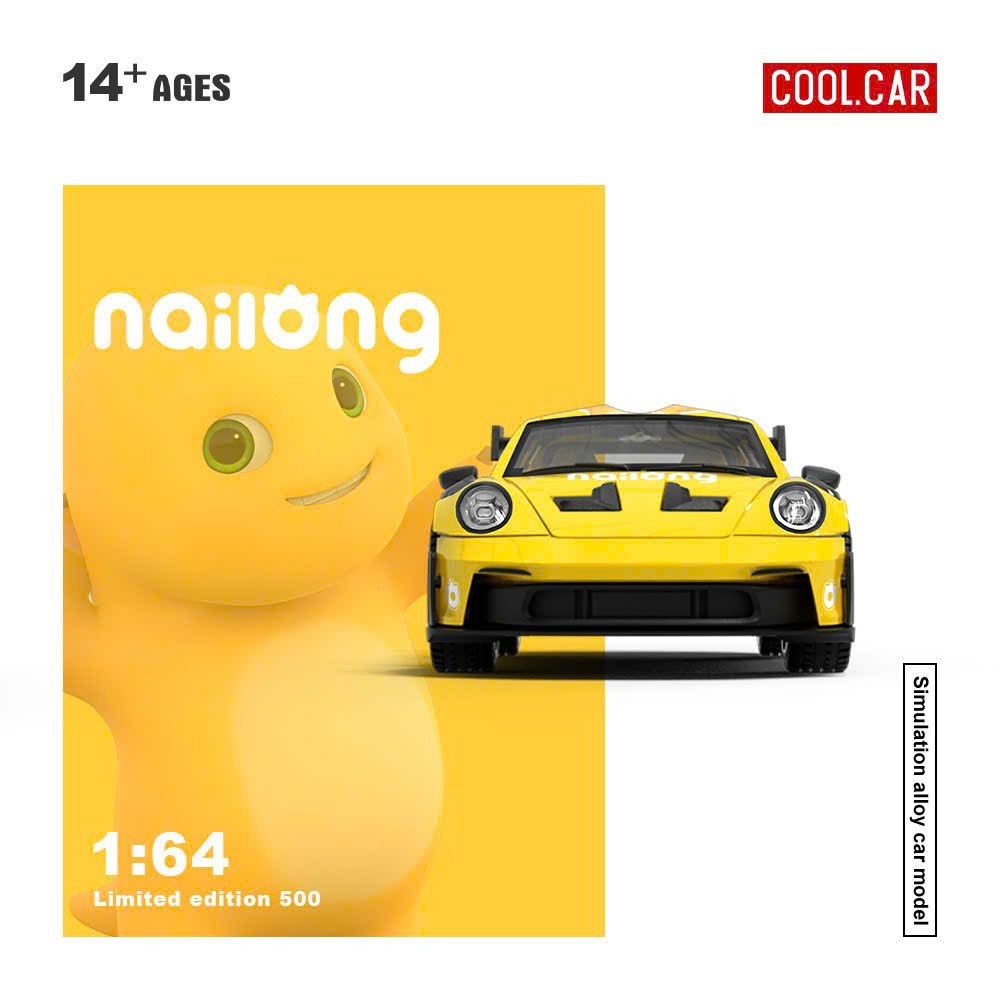  Mô hình xe Porsche 992 GT3 RS custom Milk Dragon Nailong limited 500pcs tỉ lệ 1:64 Cool carCC644642 
