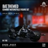  Mô hình nhân vật figure và xe mô tô Batman Fighter Motorcycle Action Figure Set tỉ lệ 1:64 MoreArt MO222246 