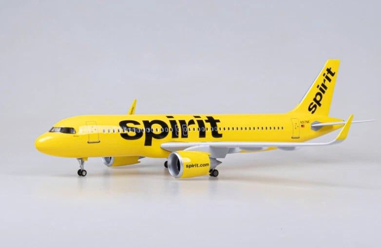  Mô hình máy bay Spirit Airbus A320 Neo có bánh xe kích thước 47cm no led MB47115 