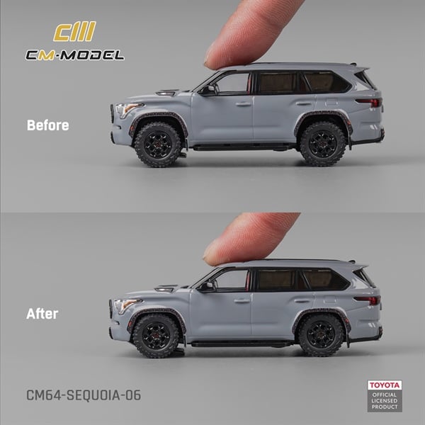  Mô hình xe Toyota Sequoia Gray tỉ lệ 1:64 CM model CM64-SEQUOIA-06 