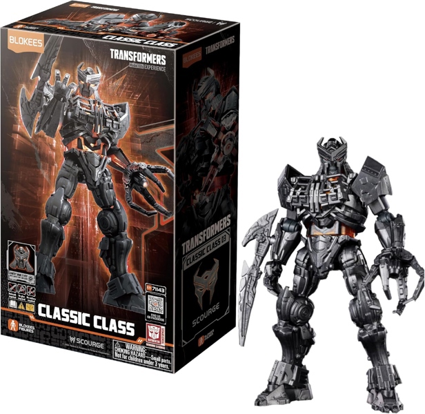  Mô hình lắp ráp có đèn serries Transformers Classic Class(CC) 03 Scourge (Luminous Eyes & Chest) Blokees 71143 