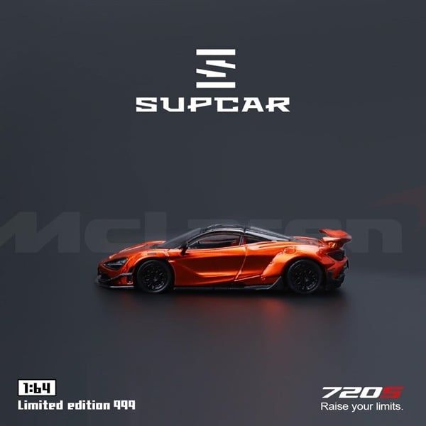  Mô hình xe McLaren 720S Bright Orange tỉ lệ 1:64 Supcar SC64044 