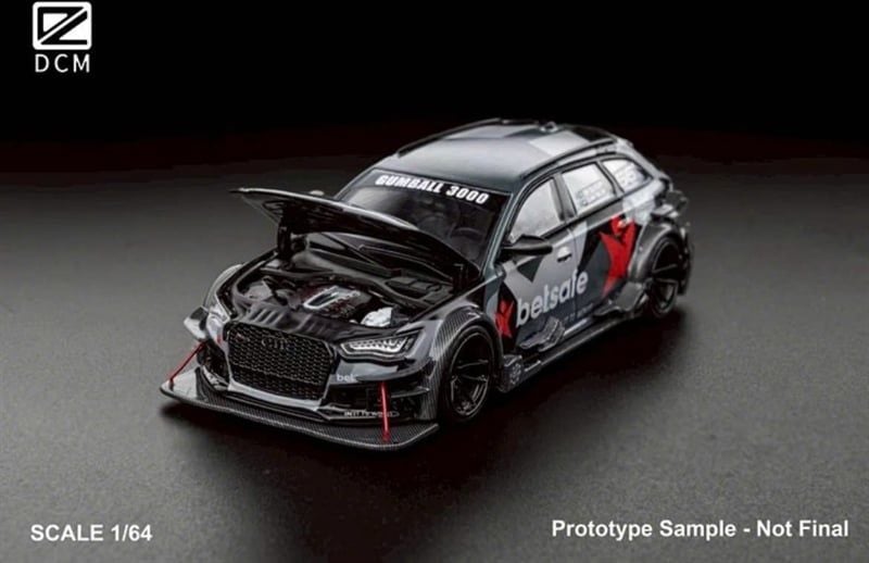  Mô hình xe Audi RS6 C7 DTM Betsafe Gumball 3000 Camouflage Livery tỉ lệ 1:64 DCM OT64467 