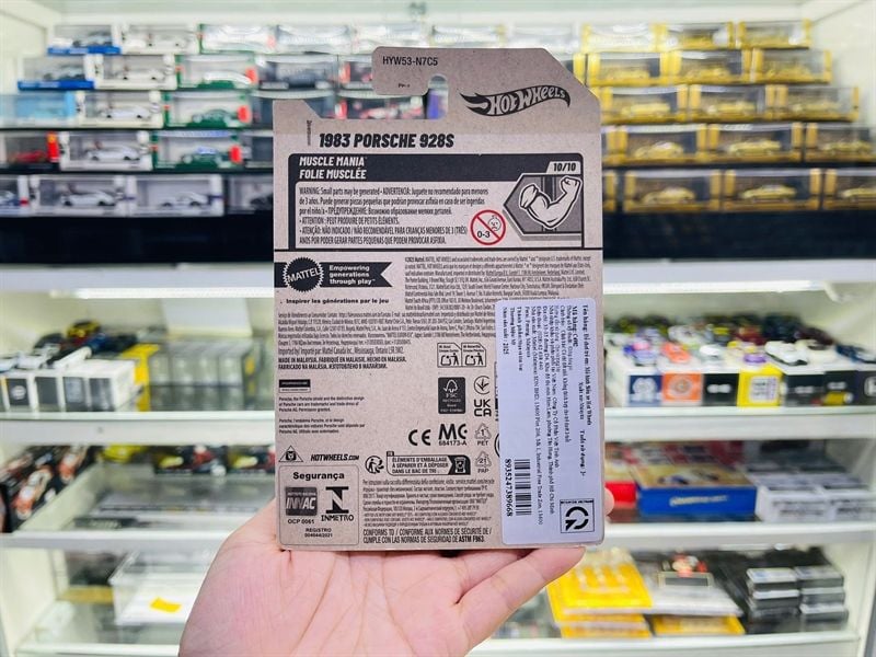  Mô hình xe Porsche 928S 1983 Hotwheels kim loại có bản quyền chính hãng tỉ lệ 1:64 C4982-PO 