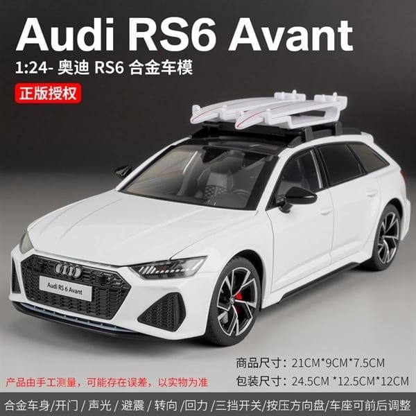  Mô hình xe Audi RS6 Avant Full Open tỉ lệ 1:24 Alloymodel OT24133 