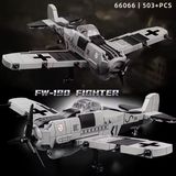 Mô hình máy bay lắp ráp - máy bay quân sự FW-190 Fighter 503 mảnh LY66 LG046 