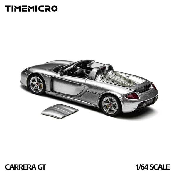  Mô hình xe Porsche Carrera GT Silver tỉ lệ 1:64 Time micro TM645912 