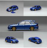  Mô hình xe ô tô Subaru lmpreza Wagon WRX STi Version VI Rally Blue tỉ lệ 1:64 Motorhelix M67101 