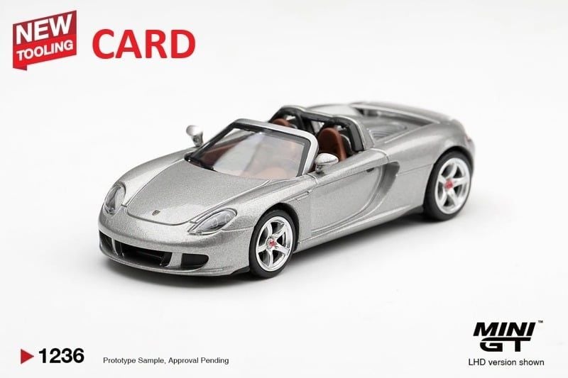  Mô hình xe Porsche Carrera GT GT Silver tỉ lệ 1:64 MGT01236-BL 