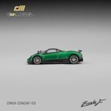  Mô hình xe Pagani ZondaF Metallic Emerald Green tỉ lệ 1:64 CM Model CM64-ZondaF-03 