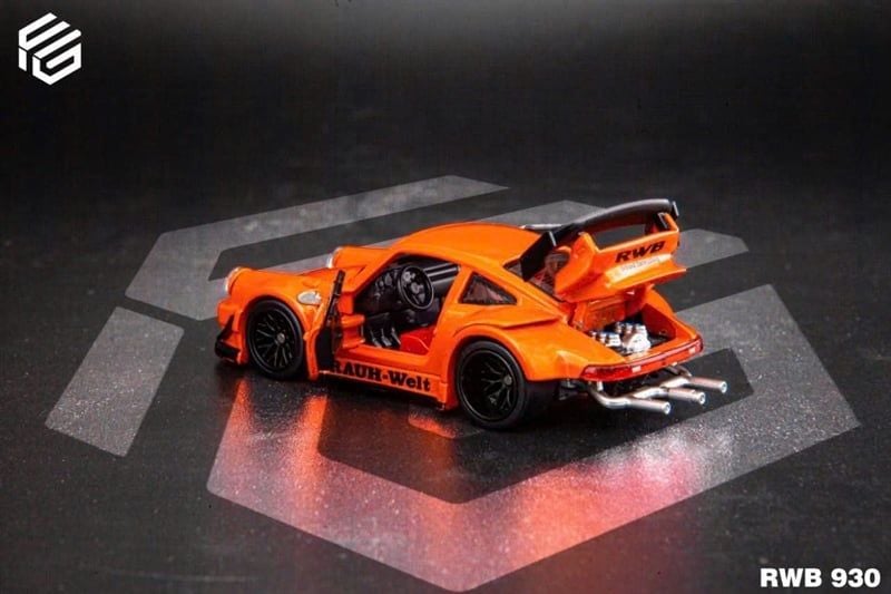  Mô hình xe Porsche RWB930 Rauhwelt 930 full open tỉ lệ 1:64 FG model OT64815 