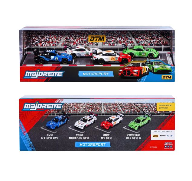  Set 6 Đồ Chơi Xe Mô Hình Motorsport DTM 4 chiếc Giftpack Majorette 8502105013 