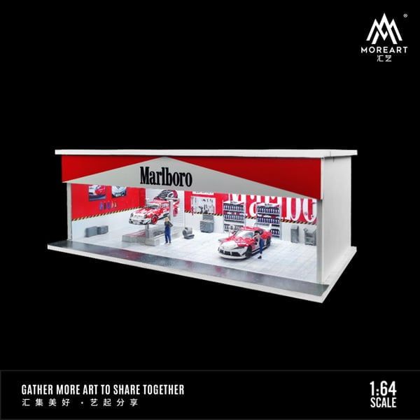 Hộp trưng bày mô phỏng diroram Marlboro maintenance workshop Lighting Assembly Scene tỉ lệ 1:64 M-cool MoreArt MO914107 