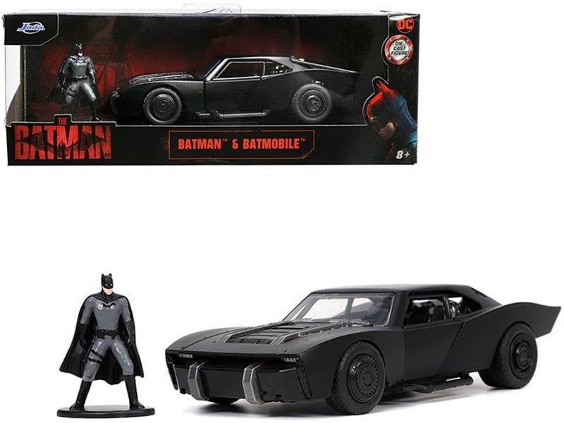  Mô hình xe Batman 2022 Batmobile & Batman Figure DC Comics tỉ lệ 1:32 Jada Toys 
