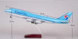  Mô hình máy bay Korean Boeing B747 có bánh xe kích thước 47cm no led MB47105 