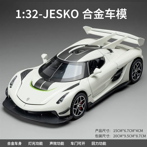  Mô hình xe Koenigsegg Jesko full open - có đèn nhạc tỉ lệ 1:32 Chezhi CZ32623 