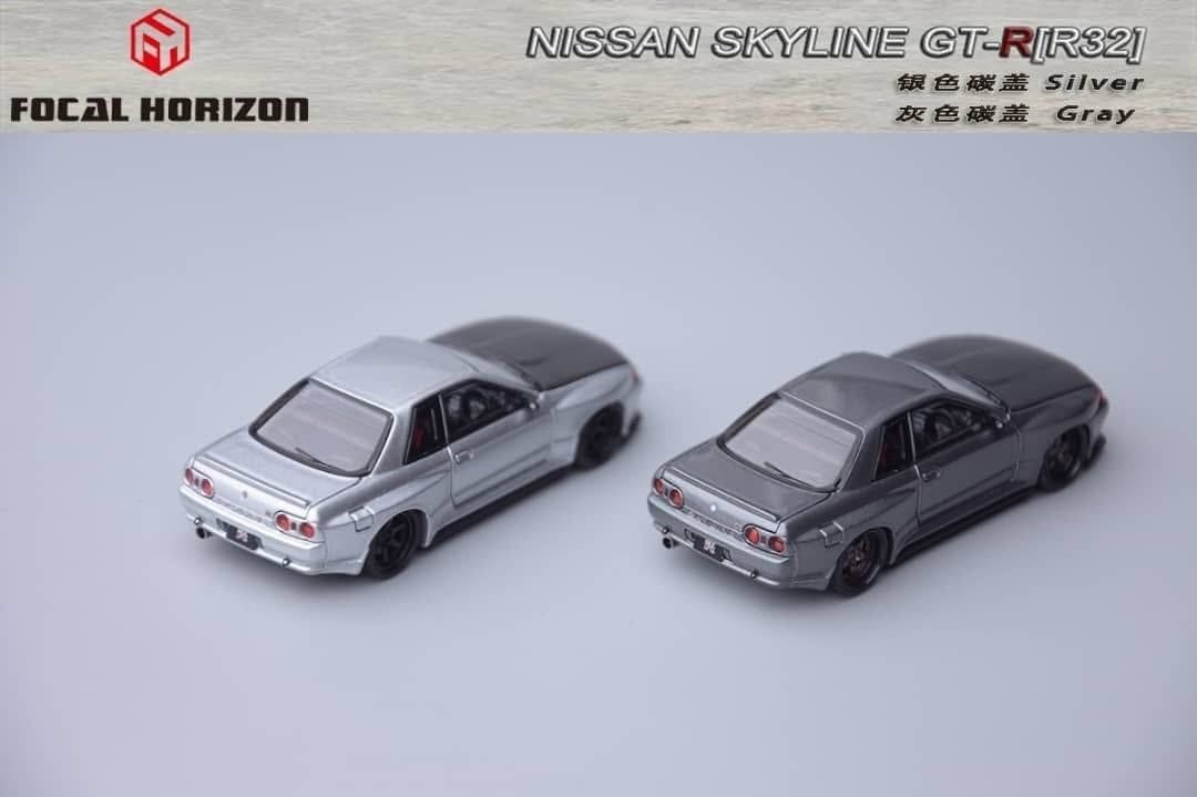  Mô hình xe Nissan GT-R ( R32 ) Garage Active Modified limited 999pcs mở được capo tỉ lệ 1:64 Focal Horizon FH model OT64659 