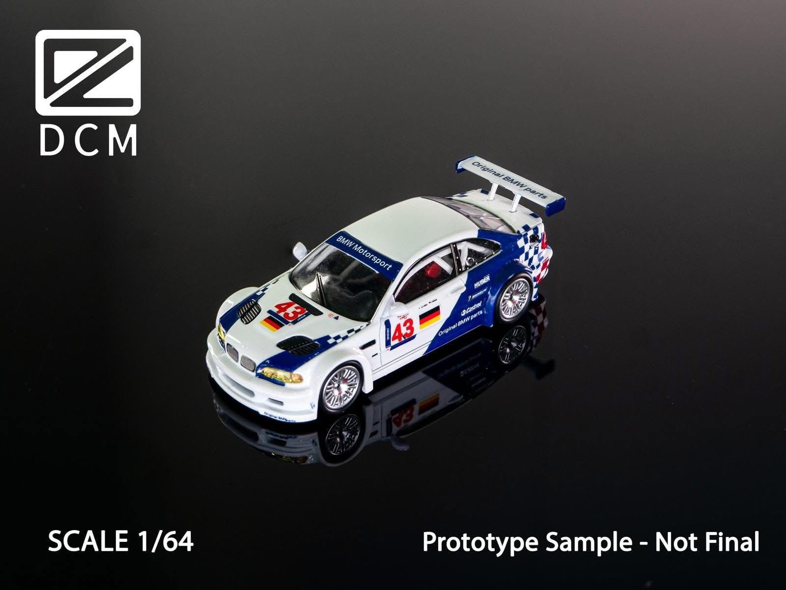  Mô hình xe BMW (E46) M3 GTR ALMS '01 tỉ lệ 1:64 DCM model OT64656 
