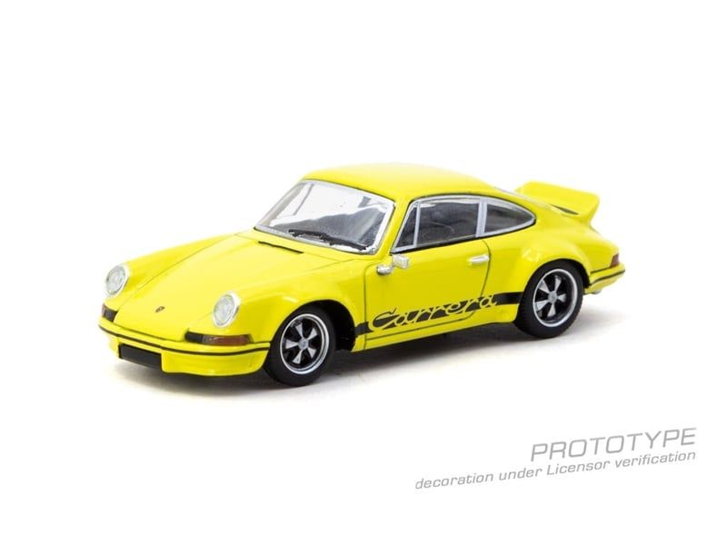  Mô hình xe Porsche 911 Carrera RS 2.7 Lightweight - Yellow tỉ lệ 1:64 Tarmac Works Schuco T64S-023-YL 