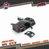  Mô hình xe BMW M4 GT3 Black Carbon Livery tỉ lệ 1:64 Demon King DKA-104 