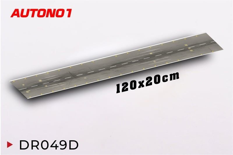  Phụ kiện trưng bày sàn đỗ xe, mặt đường chất liệu in pp 20x120cm cán mờ chống nước bụi bẩn dành cho xe mô hình nhiều tỉ lệ DR049 