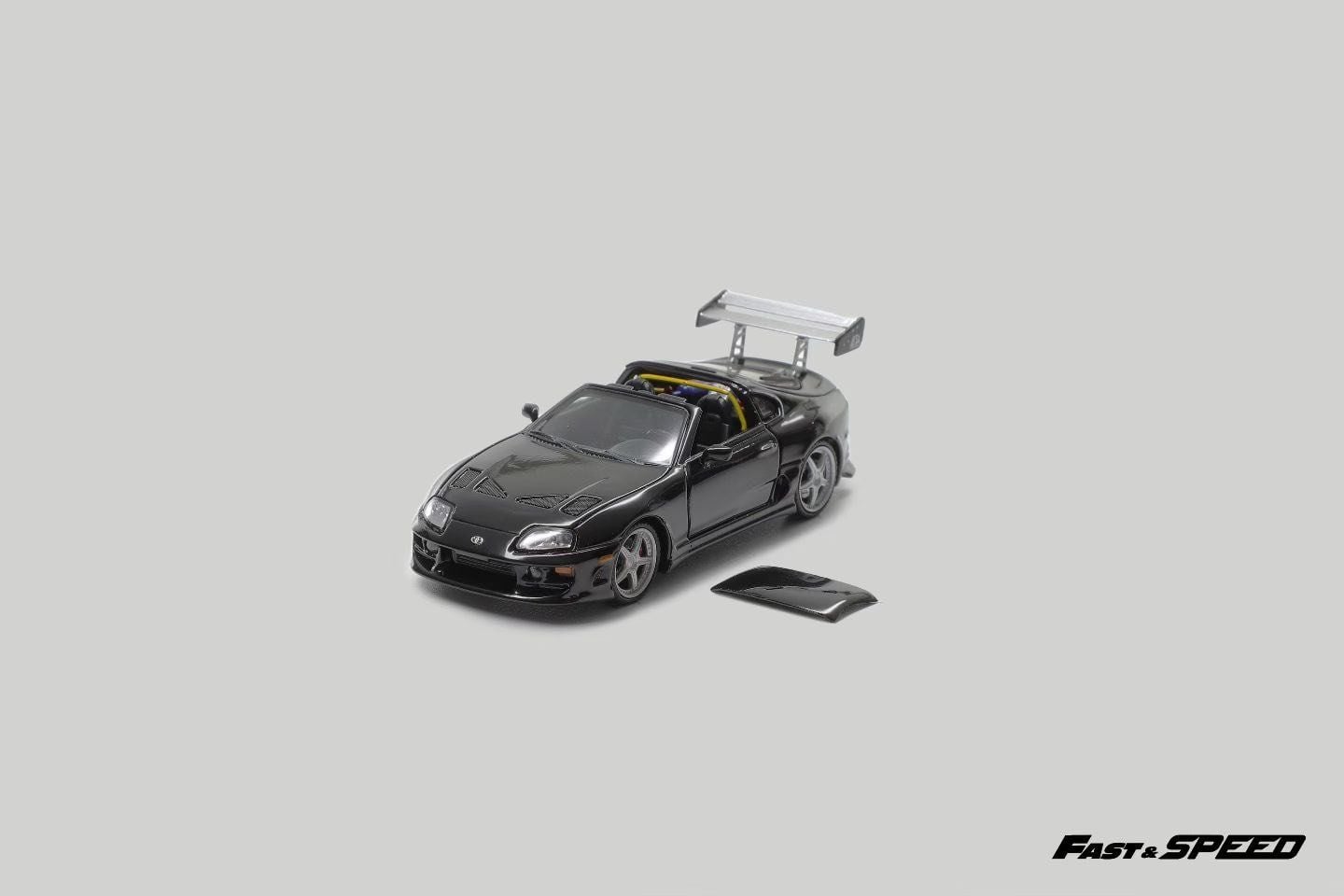  Mô hình xe Toyota Supra A80 Targa Speedter (tháo được mui) tỉ lệ 1:64 Fast Speed FS model OT64688 