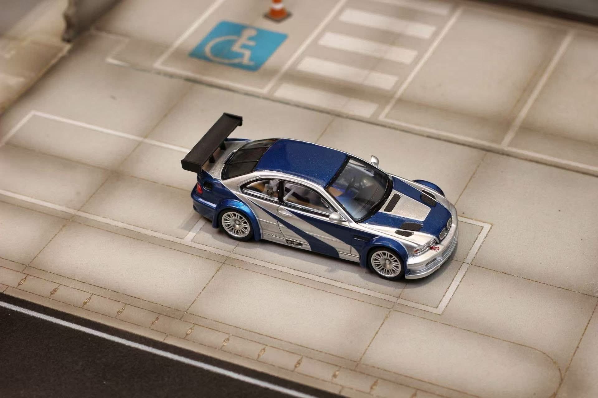 Mô hình xe BMW E46 M3 GTR Need for Speed Livery tỉ lệ 1:64 Ghost Player OT64689 