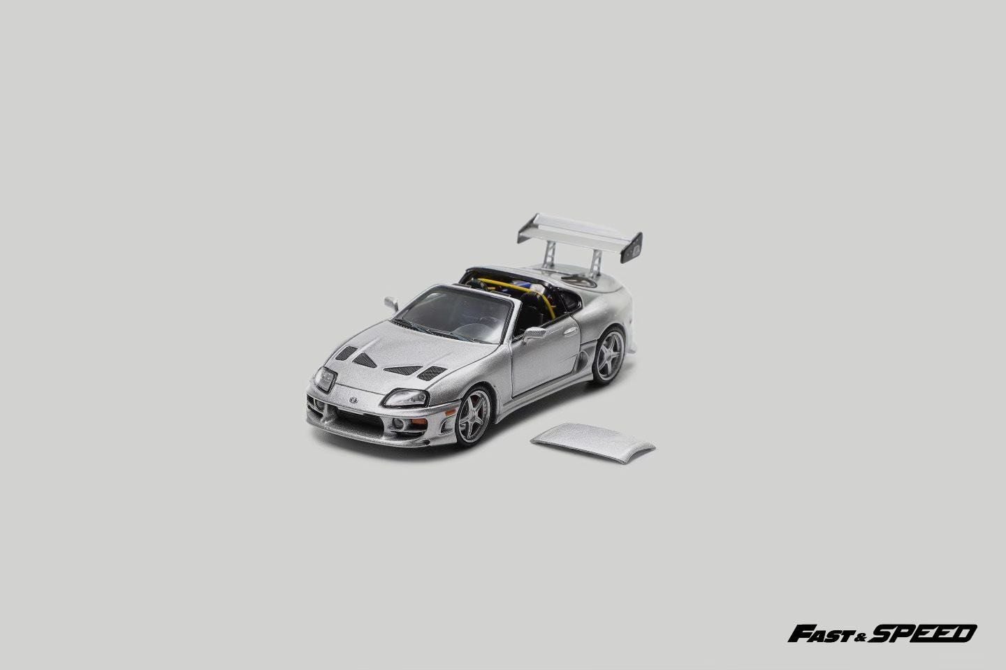  Mô hình xe Toyota Supra A80 Targa Speedter (tháo được mui) tỉ lệ 1:64 Fast Speed FS model OT64688 