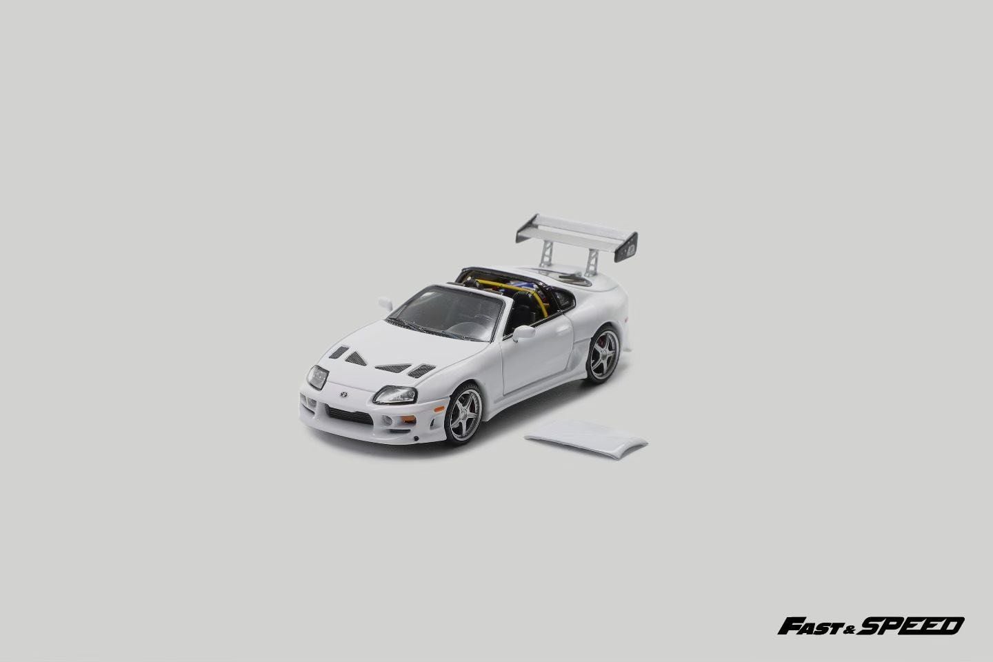  Mô hình xe Toyota Supra A80 Targa Speedter (tháo được mui) tỉ lệ 1:64 Fast Speed FS model OT64688 