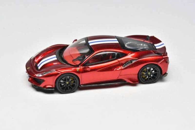  Mô hình xe Ferrari 488 Pista Novitec mở được nắp máy sau tỉ lệ 1:64 Stance Hunters OT64890 