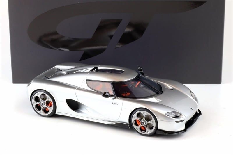  Mô hình xe Koenigsegg CC850 Coupe 2023 Moon silver metallic tỉ lệ 1:18 GT Spirit GT452 