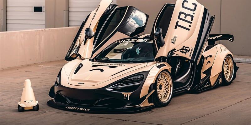  Phụ kiện Thảm lót chống trượt chủ đề siêu xe Mc Laren kích thước 30x60cm Autono1 PT113A 