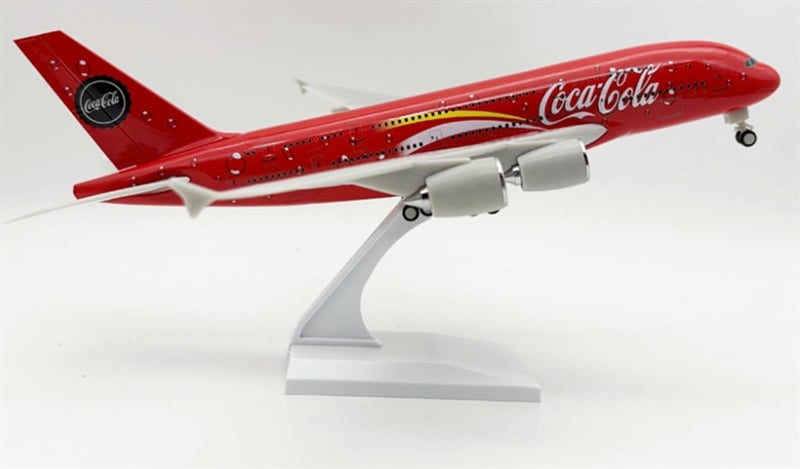  Mô hình máy bay Coca cola Airlines Airbus A380 30cm MB30018 