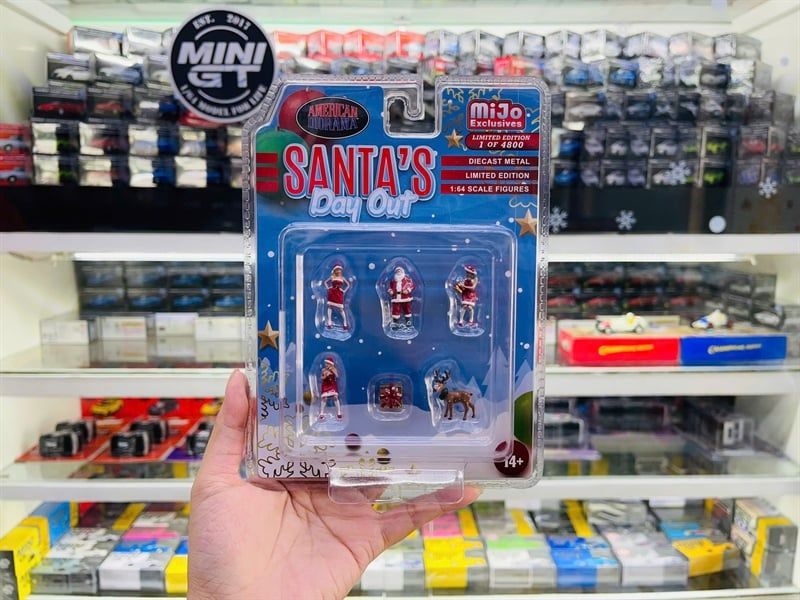  Set mô hình nhân vật Santa's Day Out tỉ lệ 1:64 American Diorama AD-76508MJ 
